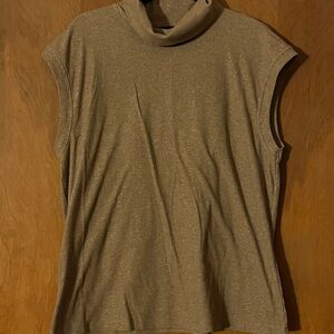 Banana Republic Gold Sleeveless top Relaxed Fit